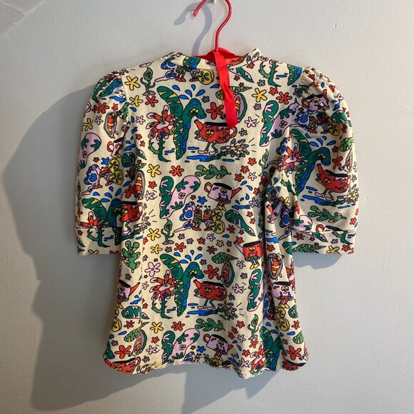 Nooworks Bug Out Top with Puff Sleeves - Picture 2 of 2